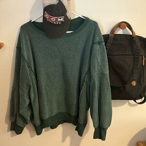 American Eagle Cozy green sweatshirt